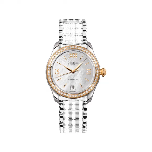 格拉苏蒂/Glashutte Original Ladies 女士系列 18K金(玫瑰色)/精钢 自动机械机芯 女表 1-39-22-09-16-34