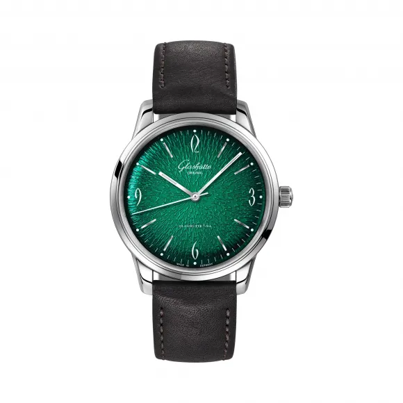 格拉苏蒂/Glashutte Original VINTAGE 复古系列 精钢 自动机械机芯 男表 1-39-52-03-02-04