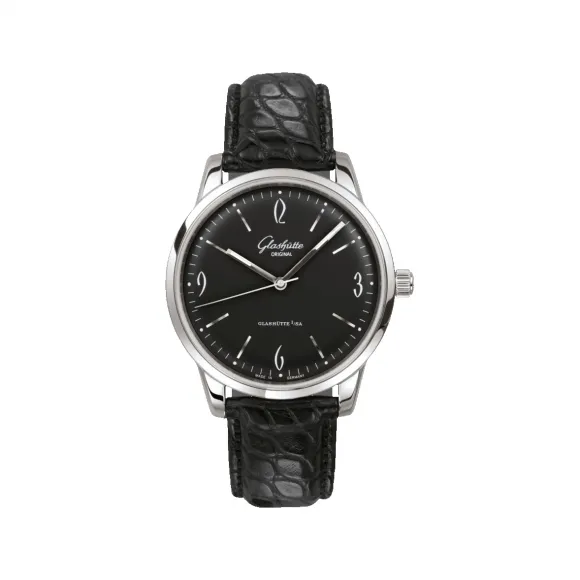 格拉苏蒂/Glashutte Original VINTAGE 复古系列 精钢 自动机械机芯 男表 1-39-52-04-02-04