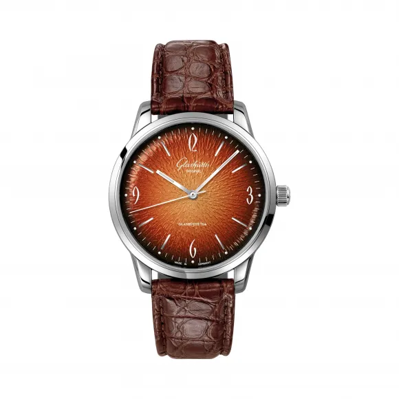 格拉苏蒂/Glashutte Original VINTAGE 复古系列 抛光精钢 自动机械机芯 男表 1-39-52-13-02-04