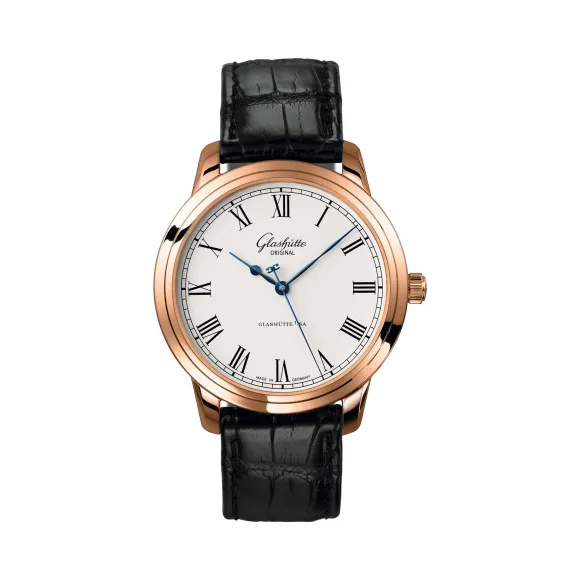 格拉苏蒂/Glashutte Original Senator 参议员系列 18K 红金 自动机械机芯 男表 1-39-59-01-05-04