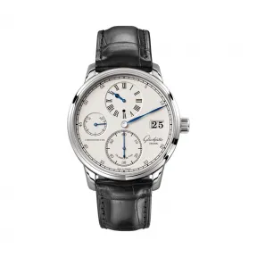 格拉苏蒂/Glashutte Original 精髓系列 18K白金 手动机械机芯 男表 1-58-04-04-04-50