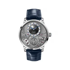 格拉苏蒂/Glashutte Original 议员系列 议员天文台陀飞轮腕表限量版 1-58-06-01-03-61 42.00 MM 手动机械机芯 男表 W1-58-06-01-03-61