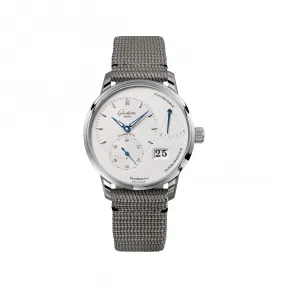 格拉苏蒂/Glashutte Original 偏心系列 40.00 MM 精钢 手动机械机芯 男表 1-65-01-22-12-66