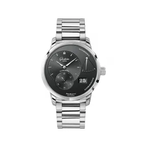 格拉苏蒂/Glashutte Original pano-偏心系列 精钢 40.00 毫米 手动机械机芯 男表 1-65-01-23-12-71