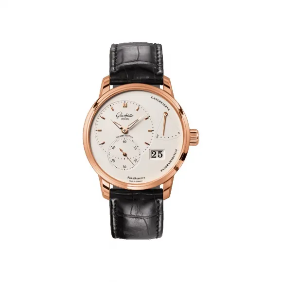 格拉苏蒂/Glashutte Original Pano 偏心系列 18K 红金 手动机械机芯 男表 1-65-01-25-15-04