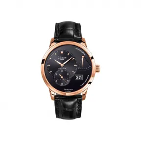 格拉苏蒂/Glashutte Original Pano 偏心系列 18K 红金 手动机械机芯 男表 1-65-01-29-15-30