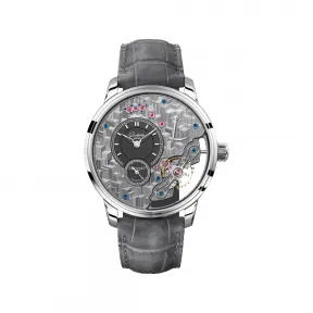 格拉苏蒂/Glashutte Original 偏心系列 偏心机芯倒置 1-66-12-01-03-62 42.00 MM 18K铂金 手动机械机芯 男表
