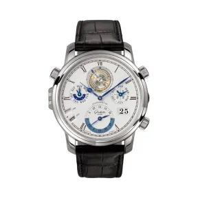 格拉苏蒂/Glashutte Original Senator 参议员系列 铂金 手动机械机芯 男表 1-89-01-03-03-04