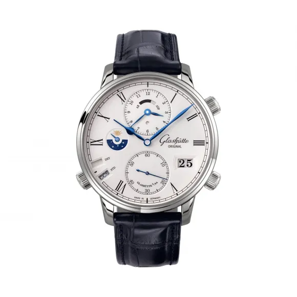 格拉苏蒂/Glashutte Original Senator 参议员系列 白金 自动机械机芯 1-89-02-01-04-01