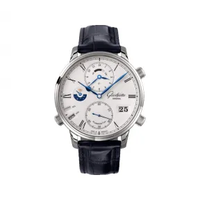 格拉苏蒂/Glashutte Original Senator 参议员系列 18K金(白色) 自动机械机芯 男表 1-89-02-01-04-30