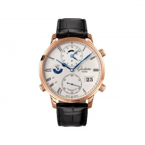 格拉苏蒂/Glashutte Original 议员系列 44.00 MM 红色18k金 自动机械机芯 男表 1-89-02-01-05-61