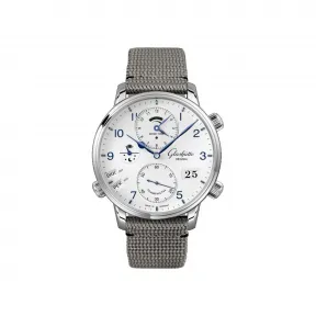 格拉苏蒂/Glashutte Original 议员世界时腕表 1-89-02-03-02-36 44.00MM 自动机械机芯 精钢 