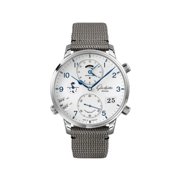 格拉苏蒂/Glashutte Original 议员系列 44.00 MM 精钢 自动机械机芯 男表 1-89-02-03-02-66