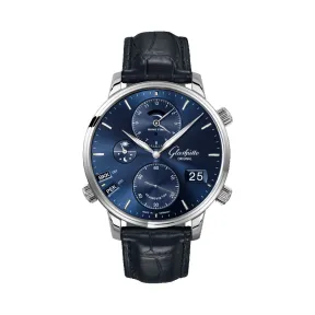 格拉苏蒂/Glashutte Original senator-议员系列 精钢 44.00 毫米 自动机械机芯 男表 1-89-02-05-02-30