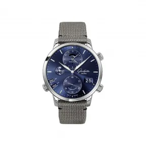 格拉苏蒂/Glashutte Original 议员世界时腕表 1-89-02-05-02-36 44.00MM 自动机械机芯 精钢 