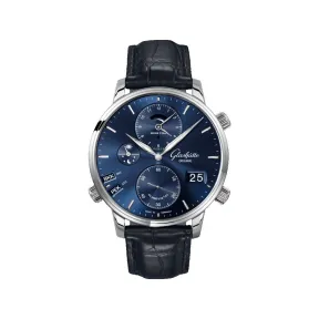 格拉苏蒂/Glashutte Original 议员系列 44.00 MM 精钢 自动机械机芯 男表 1-89-02-05-02-61