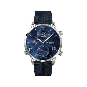 格拉苏蒂/Glashutte Original 议员系列 44.00 MM 精钢 自动机械机芯 男表 1-89-02-05-02-64