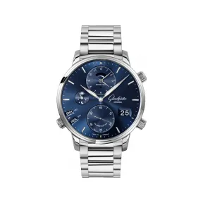 格拉苏蒂/Glashutte Original senator-议员系列 精钢 44.00 毫米 自动机械机芯 男表 1-89-02-05-02-70