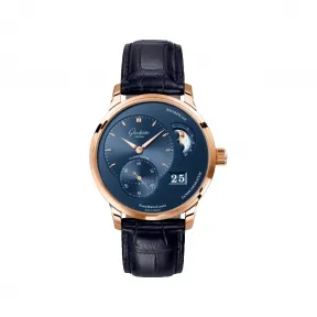 格拉苏蒂/Glashutte Original 偏心系列 40.00 MM 红色18k金 自动机械机芯 男表 1-90-02-11-35-61