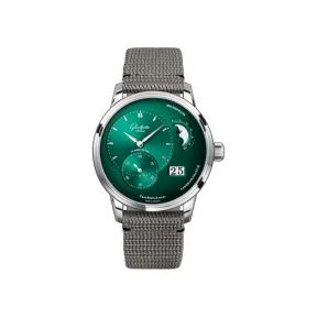 格拉苏蒂/Glashutte Original 偏心月相腕表 1-90-02-13-32-36 40.00MM 自动机械机芯 精钢 