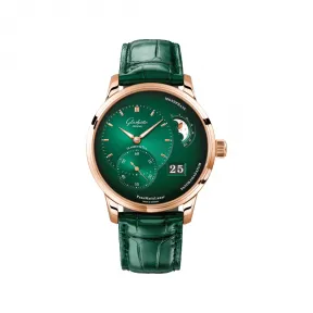 格拉苏蒂/Glashutte Original 偏心系列 40.00 MM 红色18k金 自动机械机芯 男表 1-90-02-23-35-61