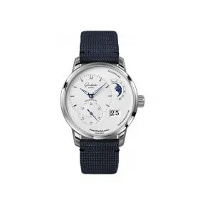 格拉苏蒂/Glashutte Original 偏心月相腕表 1-90-02-42-32-34 40.00MM 自动机械机芯 精钢 