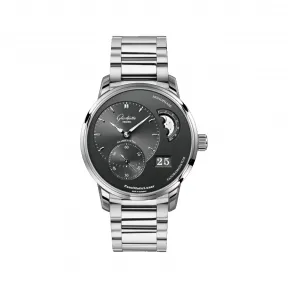 格拉苏蒂/Glashutte Original pano-偏心系列 精钢 40.00 毫米 自动机械机芯 男表 1-90-02-43-32-71