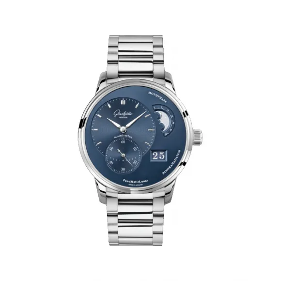 格拉苏蒂/Glashutte Original pano-偏心系列 精钢 40.00 毫米 自动机械机芯 男表 1-90-02-46-32-71