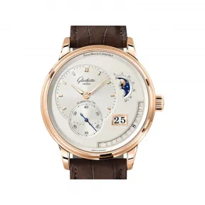 格拉苏蒂/Glashutte Original 偏心系列 PANO 42MM 18kt玫瑰金 自动机械机芯 男表 1-92-09-02-05-02