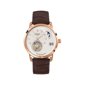 格拉苏蒂/Glashutte Original Pano 偏心系列 红金 自动机械机芯 男表 1-93-02-05-05-05