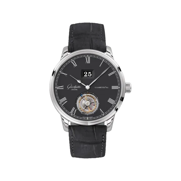 格拉苏蒂/Glashutte Original Senator 参议员系列 18K白色金表 自动机械机芯 男表 1-94-03-04-04-04