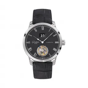 格拉苏蒂/Glashutte Original Senator 参议员系列 18K白金 自动机械机芯 男表 1-94-03-04-04-50