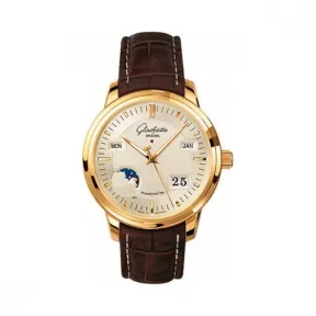 格拉苏蒂/Glashutte Original Pano 偏心系列 18K玫瑰金 自动机械机芯 男表 100-02-01-01-04