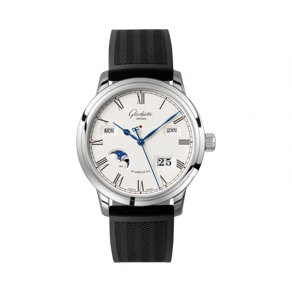 格拉苏蒂/Glashutte Original Senator 参议员系列 精钢 自动机械机芯 男表 100-02-22-12-04