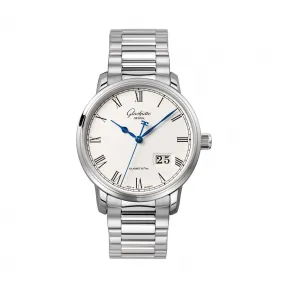格拉苏蒂/Glashutte Original Senator 参议员系列 精钢 自动机械机芯 男表 100-03-32-42-14