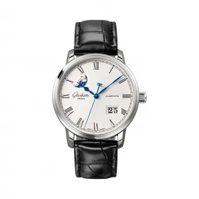 格拉苏蒂/Glashutte Original 精髓系列 精钢 自动机械机芯 男表 100-04-32-12-50