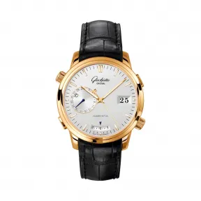 格拉苏蒂/Glashutte Original Senator 参议员系列 18K金(玫瑰色) 自动机械机芯 男表 100-13-01-01-01