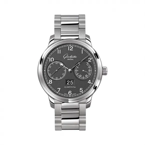 格拉苏蒂/Glashutte Original Senator 参议员系列 精钢 自动机械机芯 男表 100-14-02-02-14