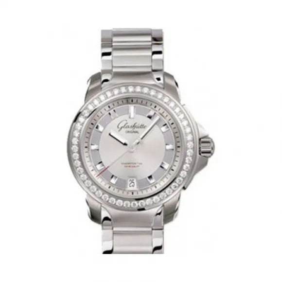 格拉苏蒂/Glashutte Original Senator 参议员系列 不锈钢镶钻 自动机械机芯 女表 39-21-03-33-14