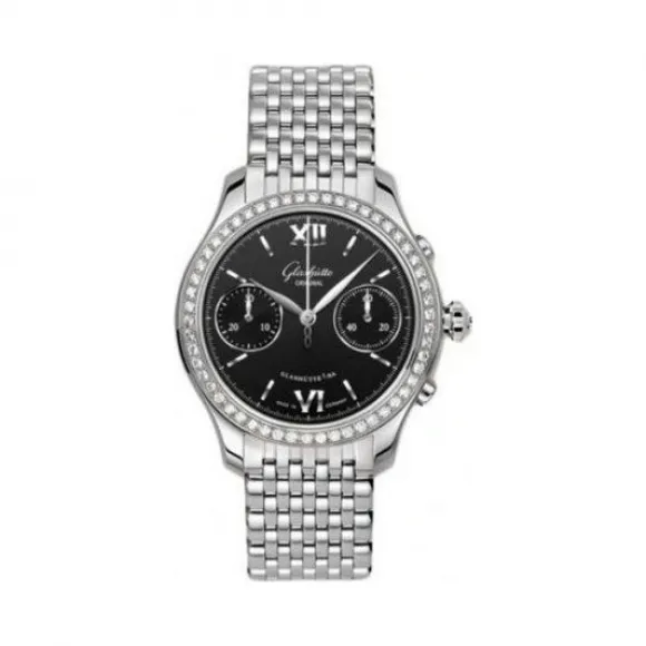 格拉苏蒂/Glashutte Original Ladies 女士系列 不锈钢镶钻 自动机械机芯 女表 39-34-13-12-24