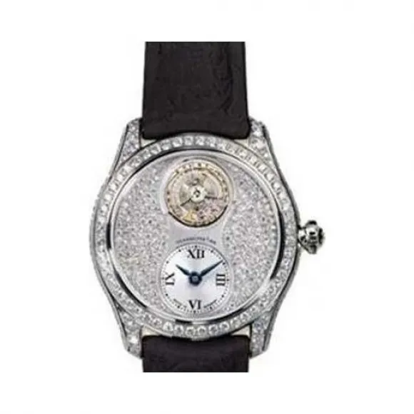 格拉苏蒂/Glashutte Original Ladies 女士系列 18K白金镶钻 手动机械机芯 女表 41-01-01-01-02