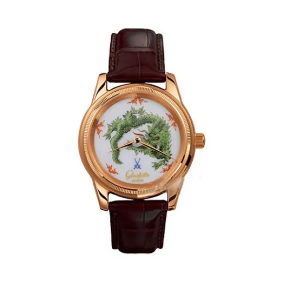 格拉苏蒂/Glashutte Original Senator 参议员系列 18K玫瑰金 自动机械机芯 女表 49-08-09-21-06