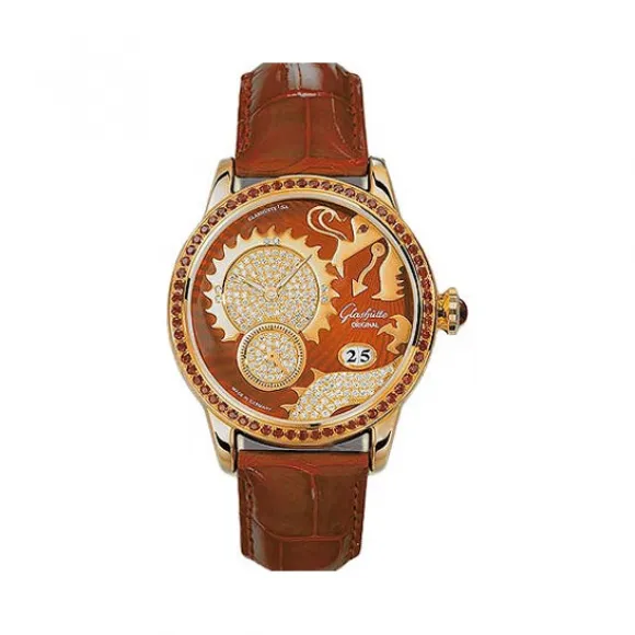 格拉苏蒂/Glashutte Original Star Collection系列 18K玫瑰金 机械机芯 女表 65-01-60-60-04