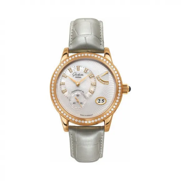 格拉苏蒂/Glashutte Original Star Collection系列 18K玫瑰金，镶钻 手动机械机芯 女表 65-01-80-80-04