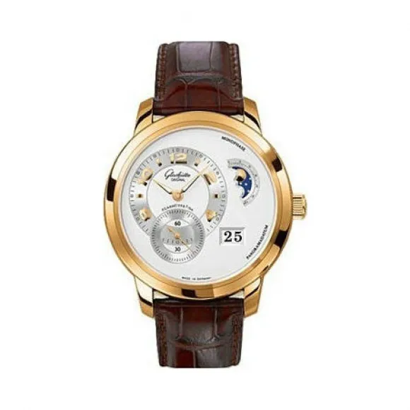 格拉苏蒂/Glashutte Original Pano 偏心系列 18K玫瑰金 自动机械机芯 男表 90-02-31-11-05