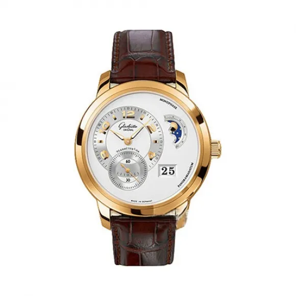 格拉苏蒂/Glashutte Original Pano 偏心系列 18K玫瑰金 自动机械机芯 男表 90-02-31-31-05