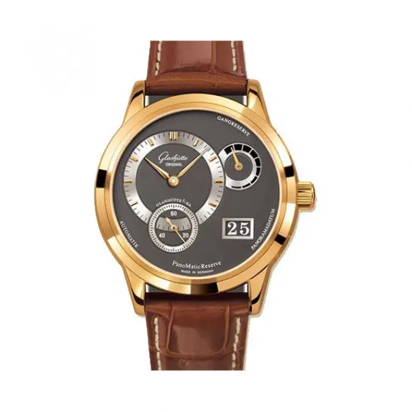 格拉苏蒂/Glashutte Original Pano 偏心系列 18K玫瑰金 自动机械机芯 男表 90-03-15-01-04