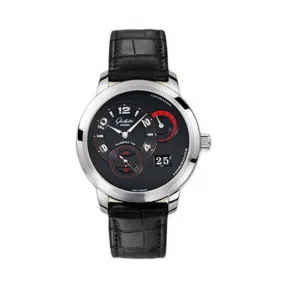 格拉苏蒂/Glashutte Original Pano 偏心系列 18K白金 自动机械机芯 男表 90-03-34-14-04