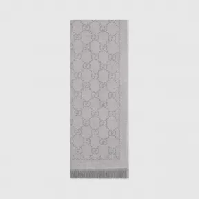 古驰/Gucci GG 提花图案针织围巾 133483-3G200-1763